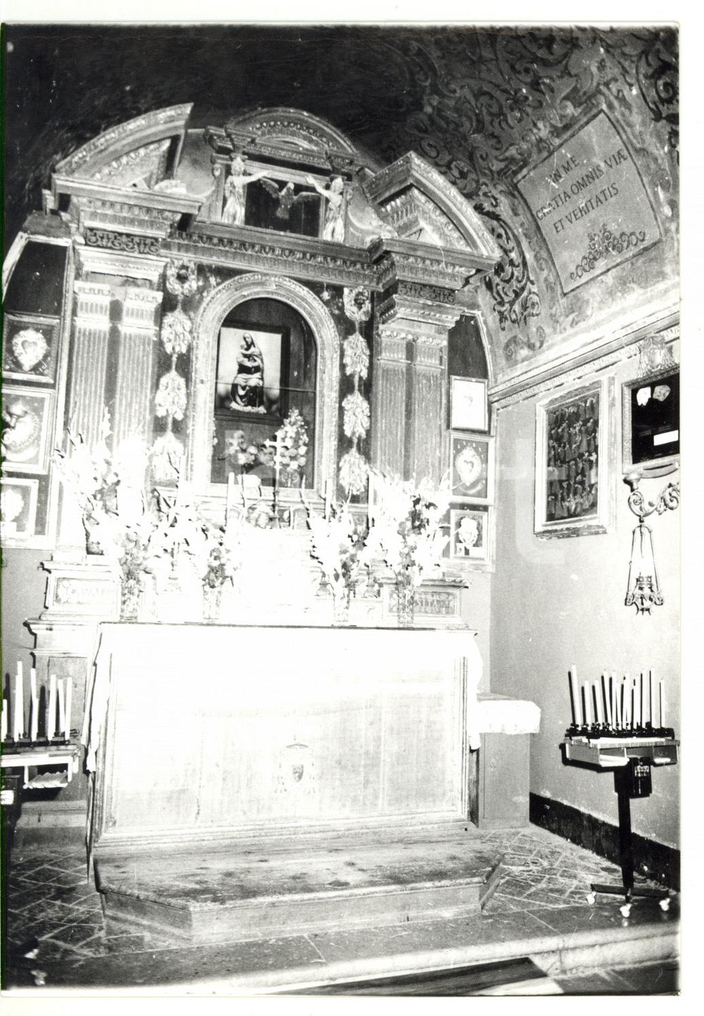 Fotografia d epoca originale 1978 VISSO Santuario di Macereto  Interni Foto VINTAGE 13x18 1