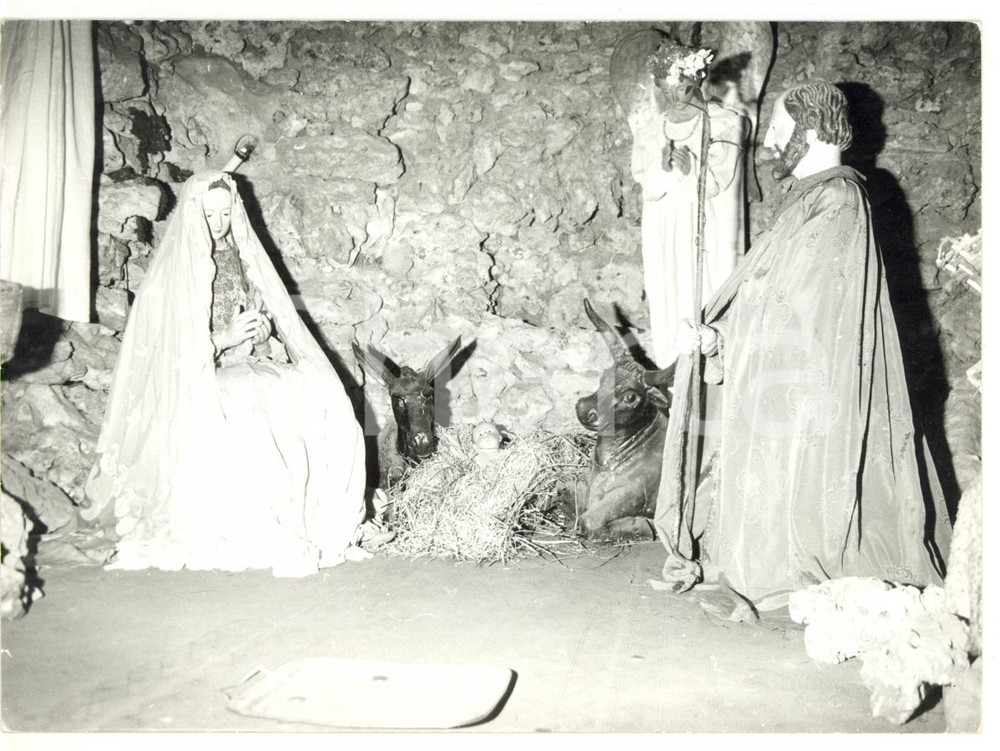 Fotografia d epoca originale 1976 VITERBO Santuario di Santa Maria della Quercia  Presepe Foto 18x13 cm 1