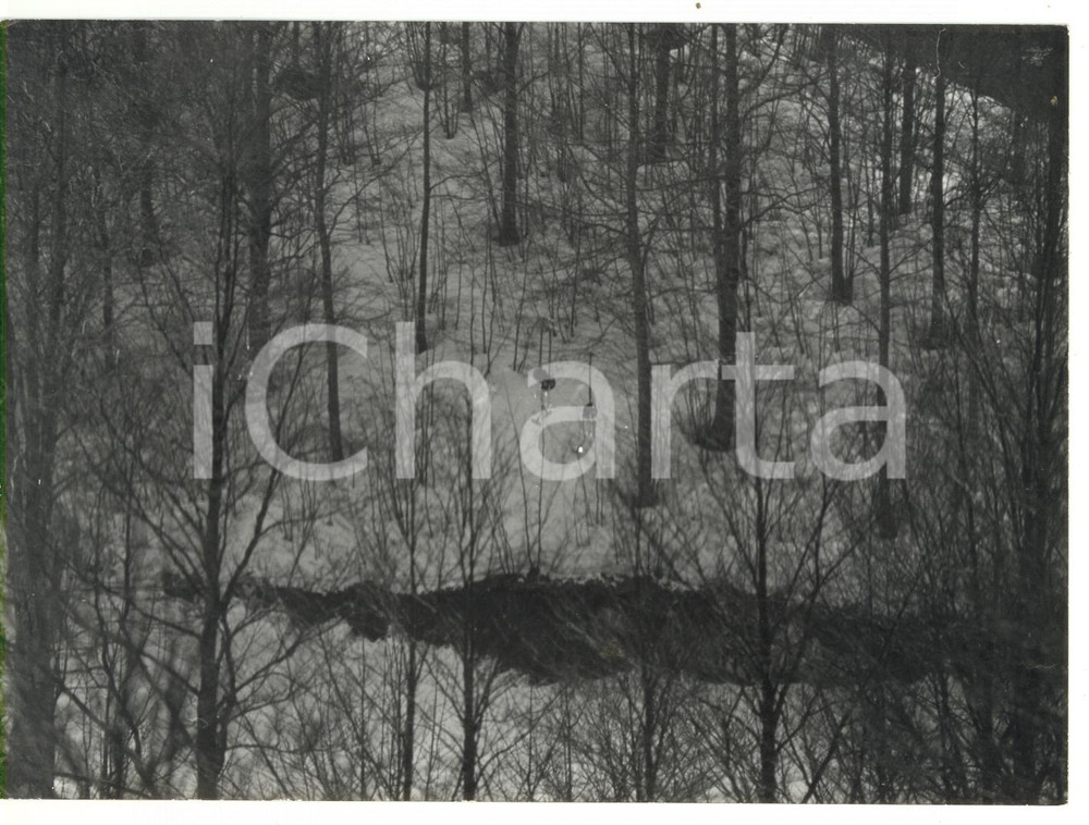 Fotografia d epoca originale 1977 SUBIACO  CAMPO DELL OSSO Veduta della funivia Foto VINTAGE 18x13 1
