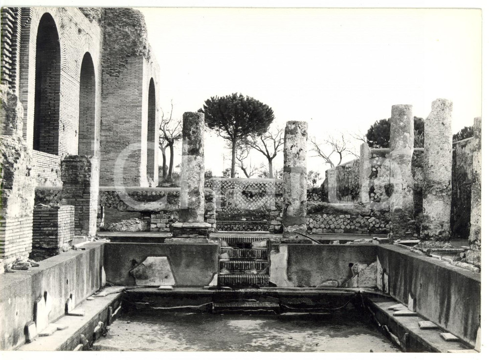 Fotografia d epoca originale 1976 CIVITAVECCHIA RM Veduta del calidarium Foto VINTAGE 18x13 cm 1