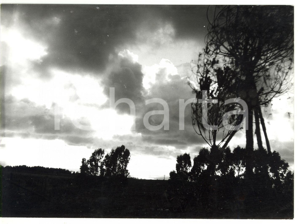 Fotografia d epoca originale 1976 CIVITAVECCHIA RM Terme Taurine  Tempesta in arrivo Foto ARTISTICA 1