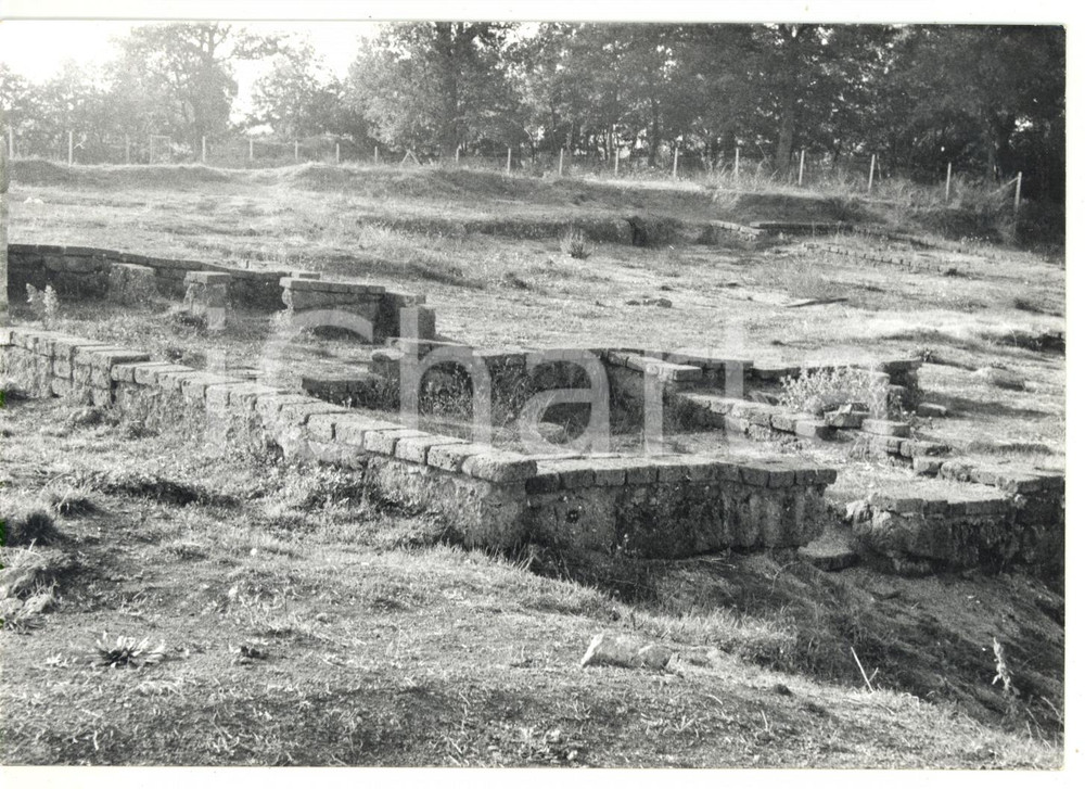 Fotografia d epoca originale 1978 VITERBO Sito archeologico di ACQUAROSSA  Abitato etrusco Foto 18x13 cm 1