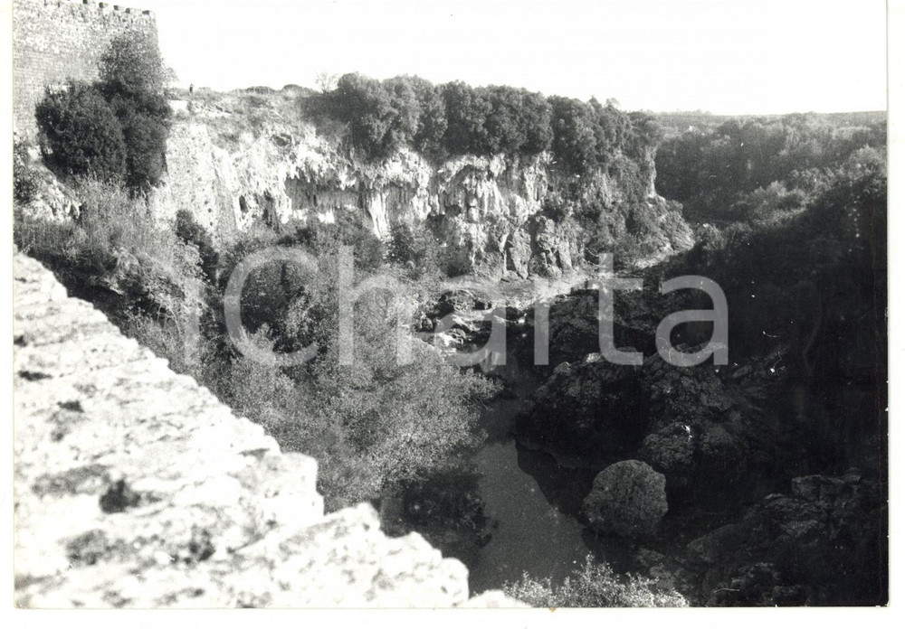 Fotografia d epoca originale 1978 VULCI VT Veduta della gola del FIORA Fotografia VINTAGE 18x13 cm 1
