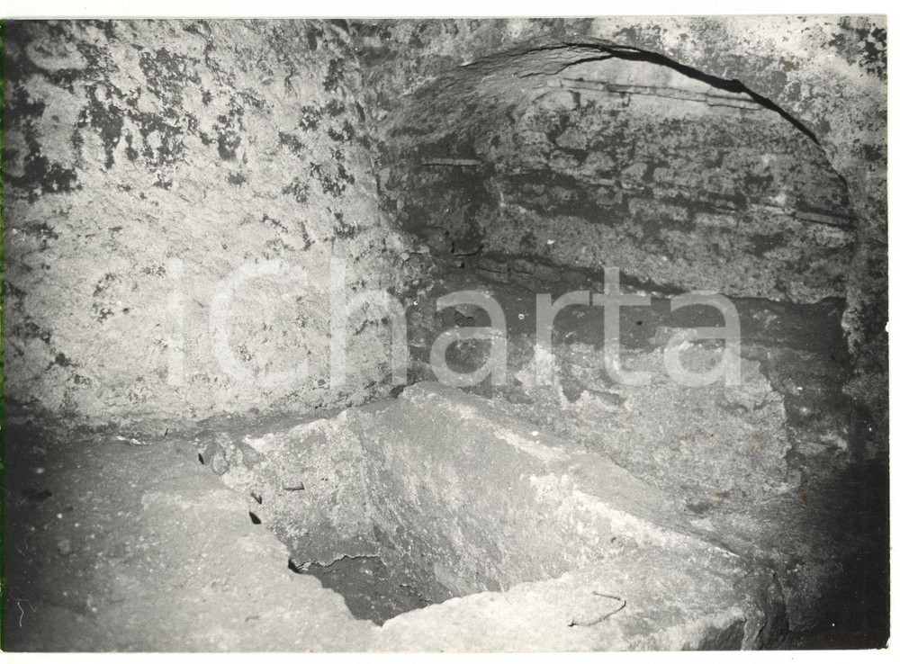 Fotografia d epoca originale 1979 ALBANO LAZIALE RM Veduta delle Catacombe di San Senatore Foto 18x13 cm 1