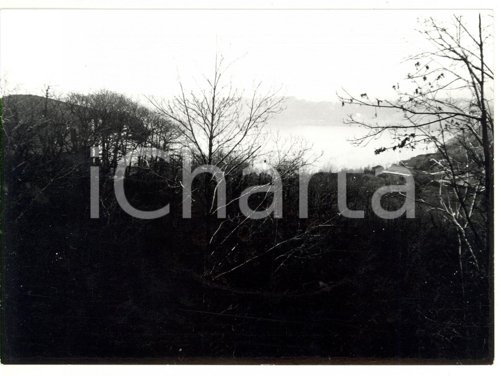 Fotografia d epoca originale 1977 LAGO ALBANO Veduta panoramica Fotografia VINTAGE 18x13 cm 1