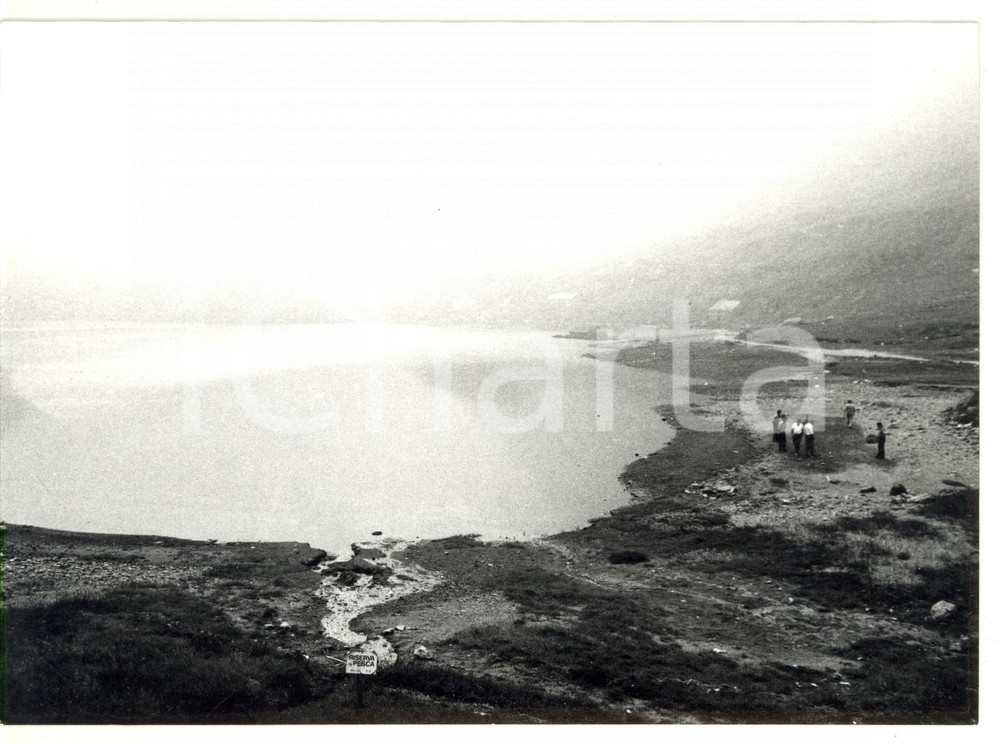 Fotografia d epoca originale 1978 USSEGLIO  Veduta panoramica del Lago di MALCIAUSSIA Foto VINTAGE 18x13 1