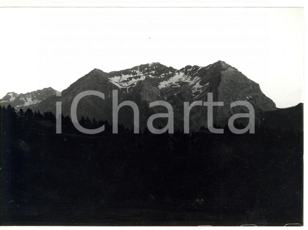 Fotografia d epoca originale 1978 VALLE GERMANASCA Veduta del massiccio Foto VINTAGE 18x13 cm 1