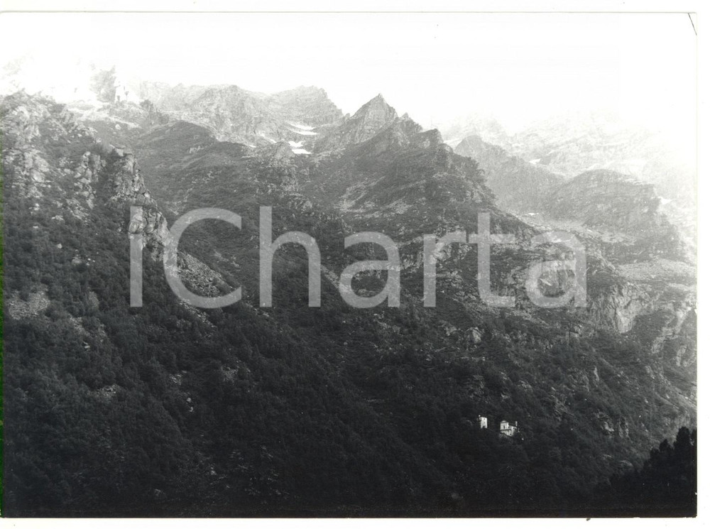 Fotografia d epoca originale 1978 VAL GERMANASCA TO Veduta panoramica delle montagne Foto VINTAGE 18x13 cm 1