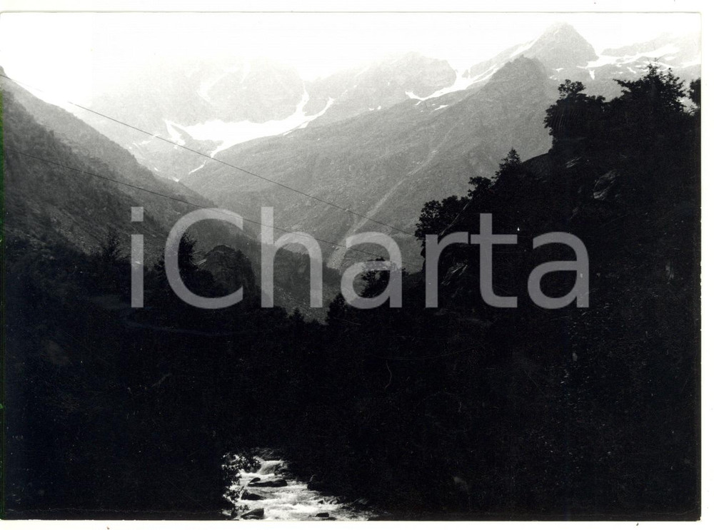 1978 VAL GERMANASCA (TO) Veduta del torrente Germanasca *Foto VINTAGE 18x13 cm