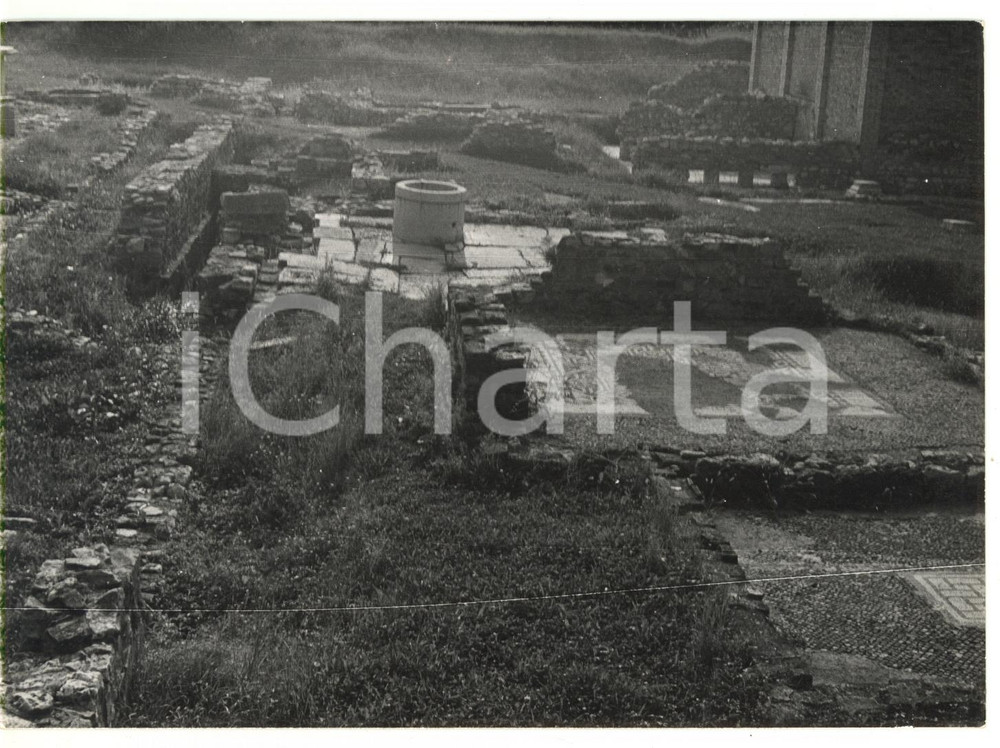 Fotografia d epoca originale 1979 AQUILEIA Area archeologica di case romane e oratori paleocristiani 1