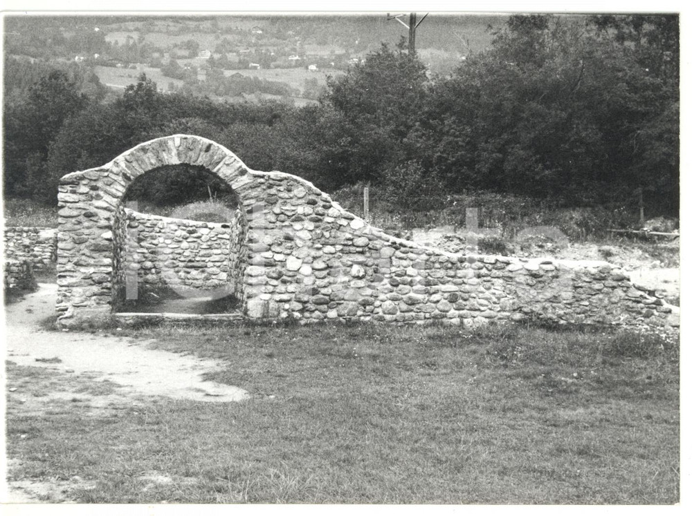 Fotografia d epoca originale 1979 AGUNTUM AUSTRIA Rovine delle terme romane Foto VINTAGE 18x13 cm 1