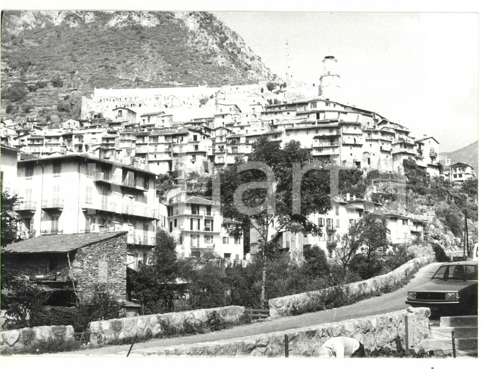 Fotografia d epoca originale 1981 TENDA FRANCE Caratteristico scorcio del borgo  Foto VINTAGE 18x13 cm 1