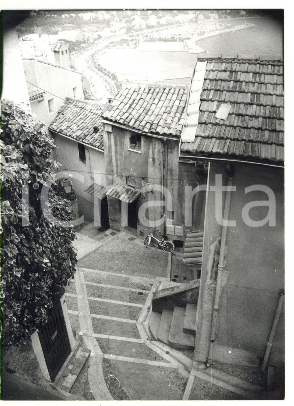 Fotografia d epoca originale 1981 MENTONE F Scorcio caratteristico della cittÃ  vecchia Foto ARTISTICA 1