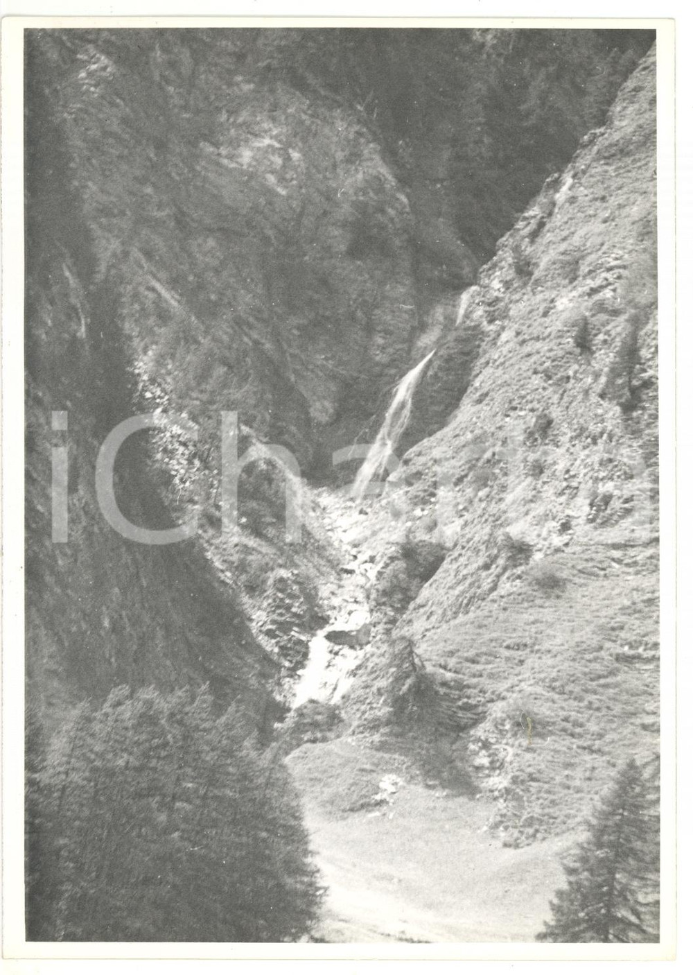 Fotografia d epoca originale 1981 CHIANALE CN Veduta torrente VARAITA Foto VINTAGE 13x18 cm 1