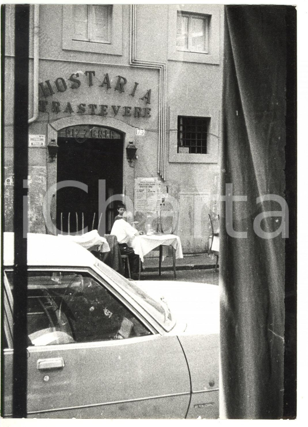 Fotografia d epoca originale 1976 ROMA Pranzo all Hostaria Trastevere Foto VINTAGE 13x18 cm 1