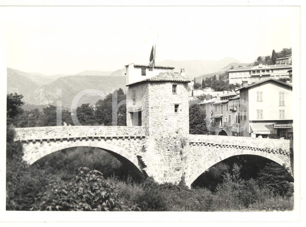 Fotografia d epoca originale 1968 SOSPEL F Veduta di Ponte vecchio Foto VINTAGE 18x13 cm 1