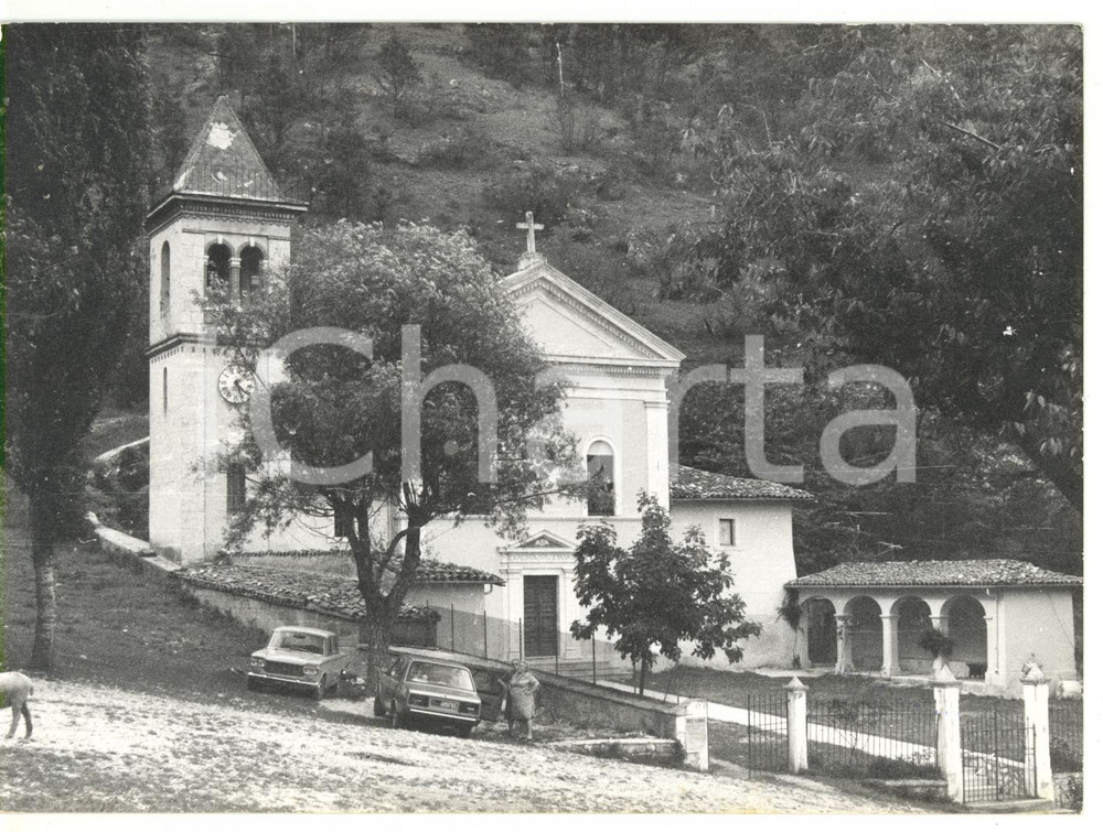 Fotografia d epoca originale 1979 CITTAREALE RI Santuario Madonna di Capo d Acqua  Veduta Foto 18x13 1