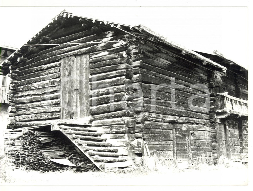Fotografia d epoca originale 1977 LIVIGNO SO Chalet di montagna Fotografia VINTAGE 18x13 cm 1