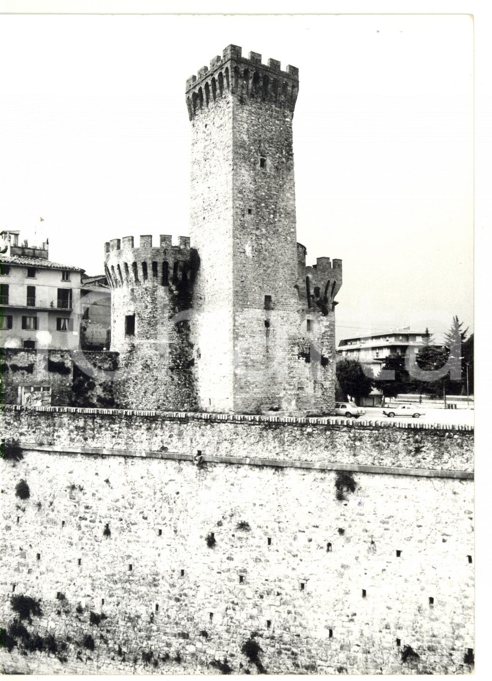 Fotografia d epoca originale 1977 UMBERTIDE PG Veduta della rocca trecentesca Foto VINTAGE 13x18 cm 1