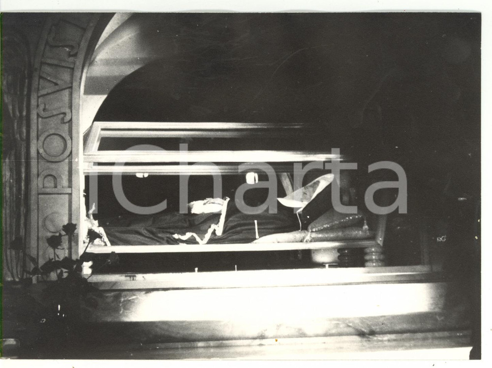 Fotografia d epoca originale 1976 CASCIA Resti conservati di Santa Rita Fotografia VINTAGE 18x13 cm 1