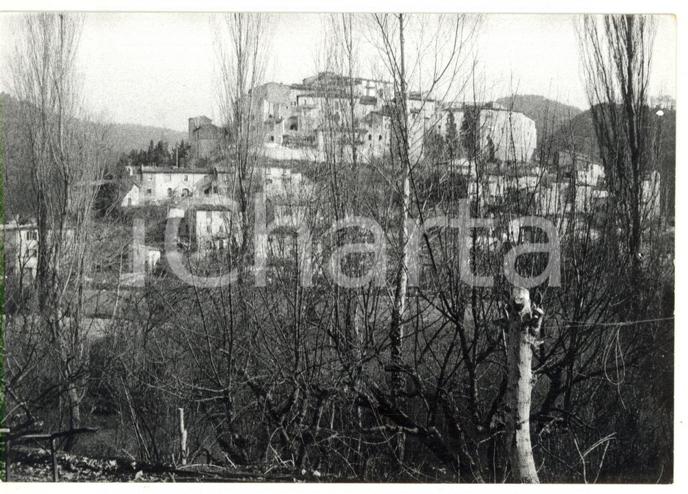 Fotografia d epoca originale 1981 ARRONE  CASTELDILAGO TR Scorcio della cittÃ  Foto VINTAGE 18x13 cm 1