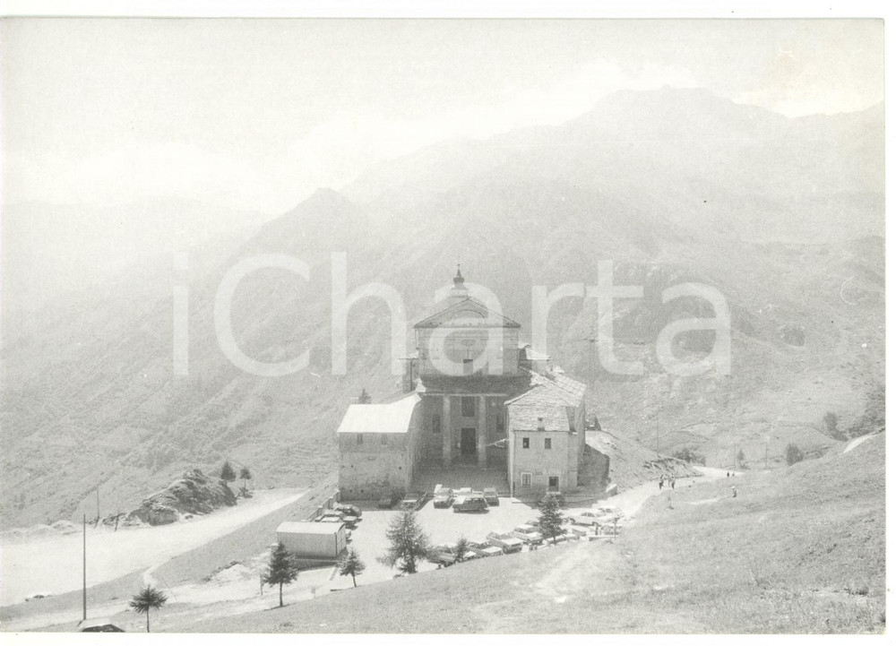 Fotografia d epoca originale 1981 CASTELMAGNO CN Santuario di San Magno  Veduta panoramica Foto 18x13 1