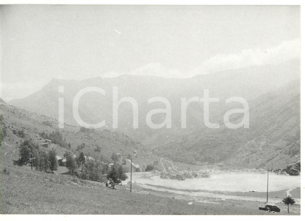 Fotografia d epoca originale 1981 CASTELMAGNO CN Veduta panoramica della vallata Foto VINTAGE 18x13 cm 1