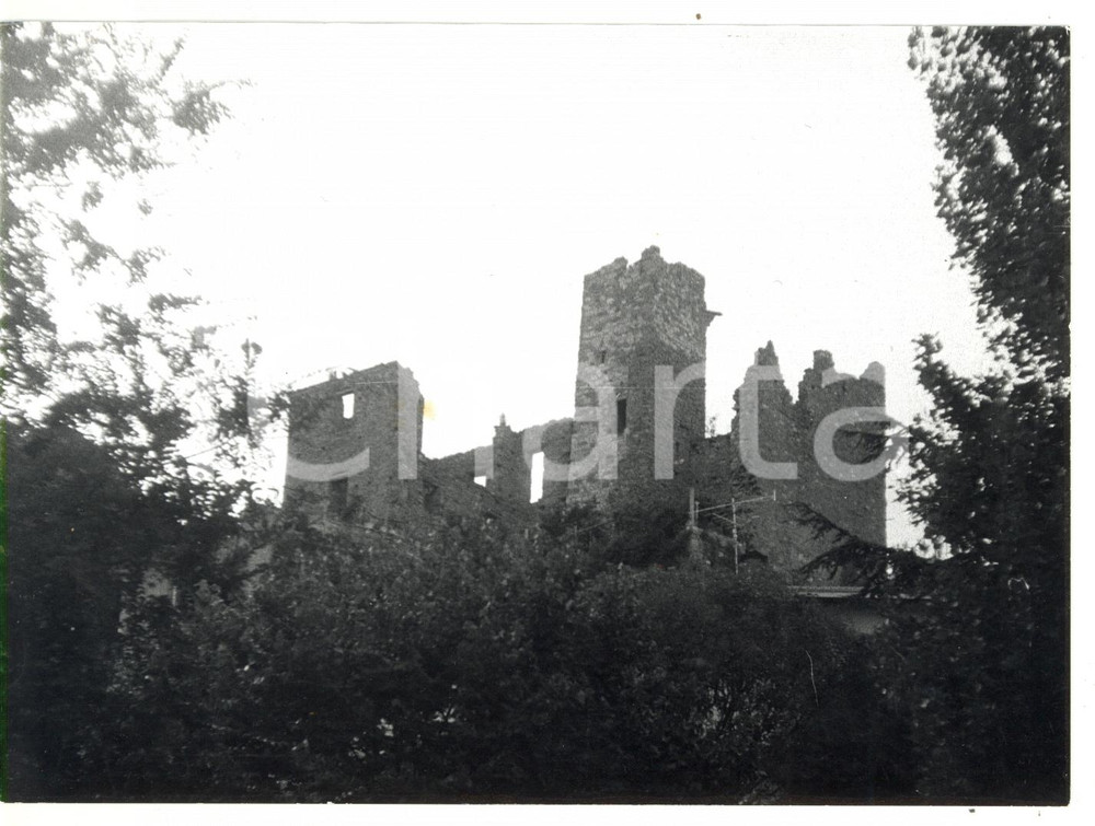 Fotografia d epoca originale 1976 PASSIGNANO SUL TRASIMENO PG Veduta della Rocca medievale Foto 18x13 cm 1