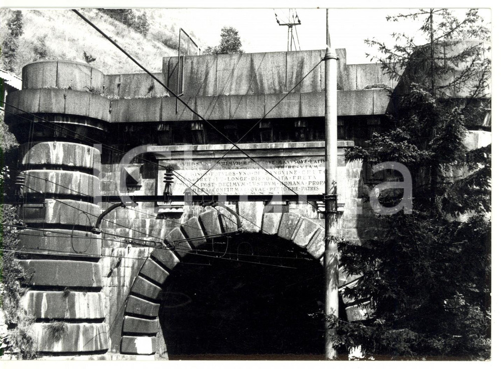 Fotografia d epoca originale 1978 BARDONECCHIA TO Traforo ferroviario del FREJUS Foto VINTAGE 18x13 cm 1