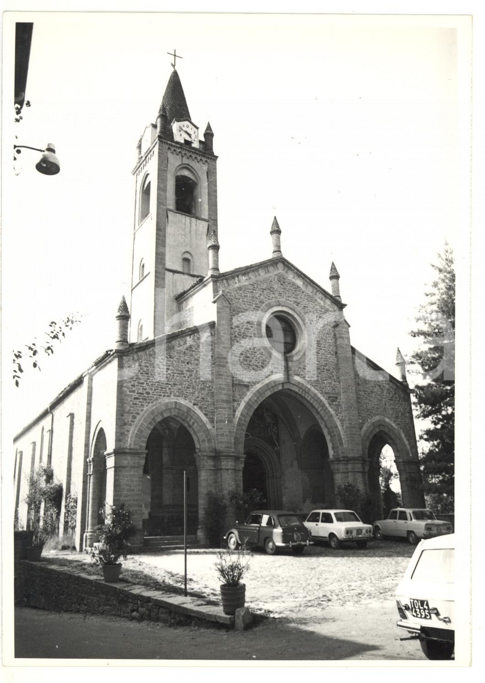 Fotografia d epoca originale 1974 BOSSOLASCO CN Chiesa Patronale San Giovanni Battista  Foto VINTAGE 13x18 1