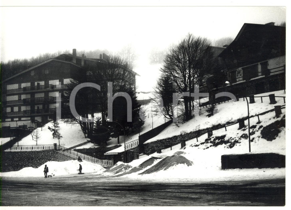 Fotografia d epoca originale 1979 RIETI  PIAN DE  VALLI Veduta del quartiere residenziale Foto VINTAGE 1