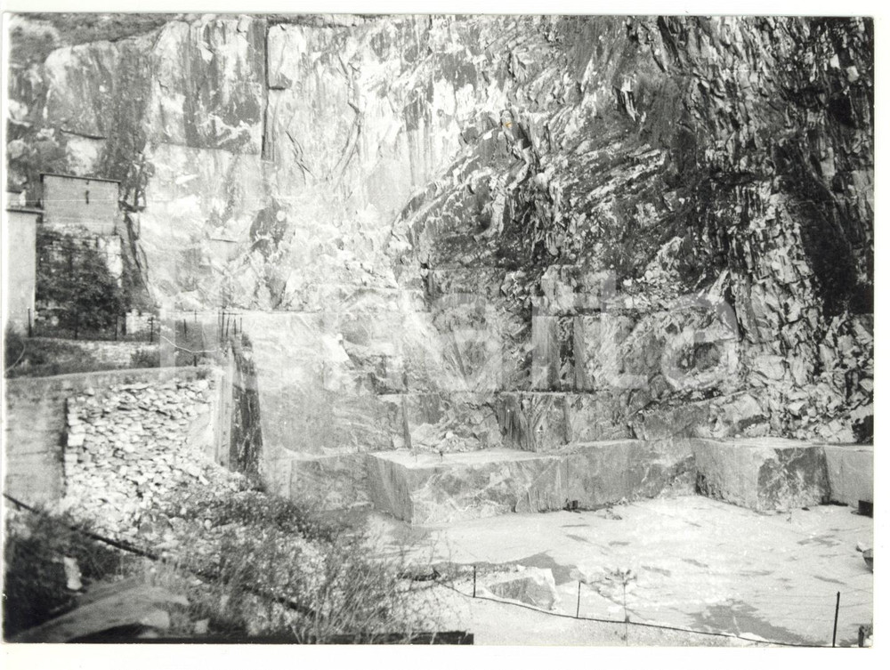 Fotografia d epoca originale 1981 CARRARA  COLONNATA MS Cava di marmo Fotografia VINTAGE 18x13 cm 1