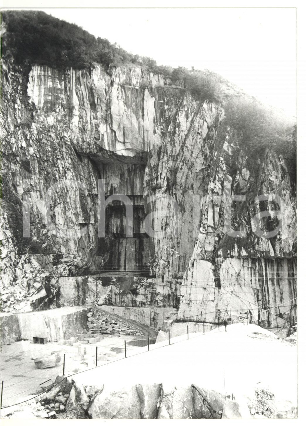 Fotografia d epoca originale 1981 CARRARA  COLONNATA MS Cava di marmo  Fotografia VINTAGE 13x18 1