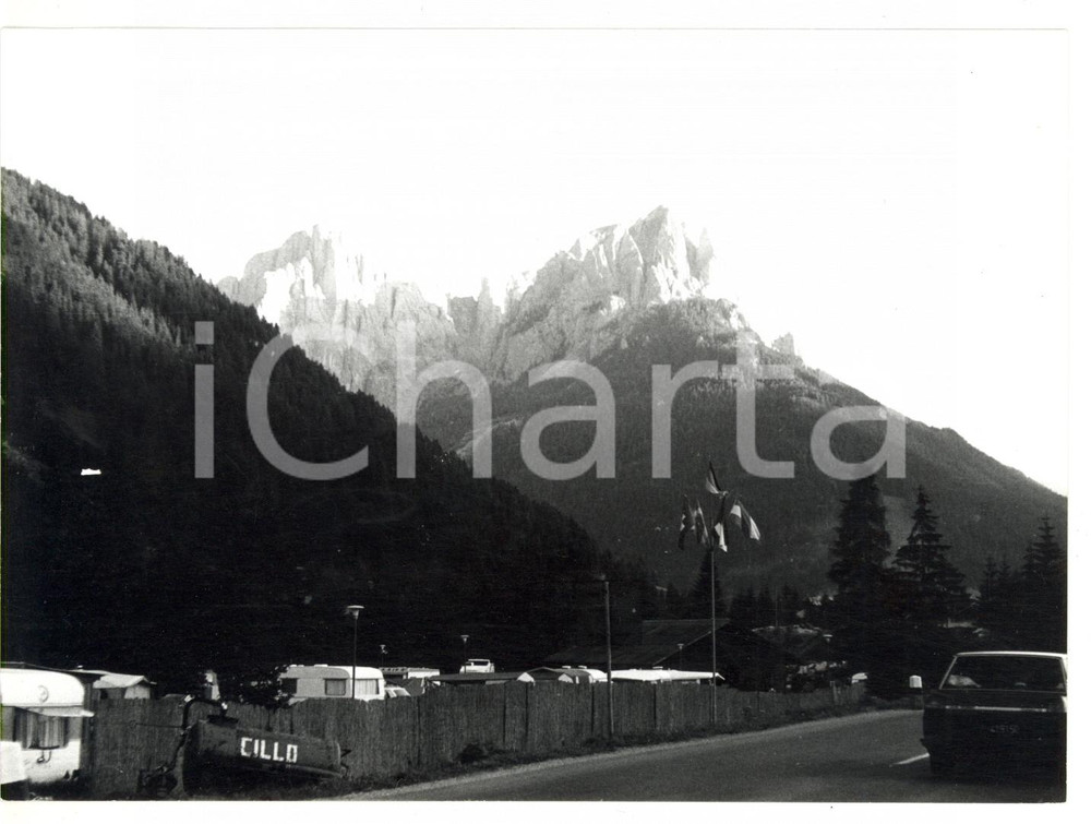 1982 VAL DI FASSA (TN) Veduta panoramica - Foto VINTAGE 18x13 cm