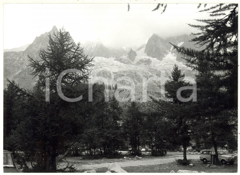 Fotografia d epoca originale 1976 PLAN PLINCIEUX / VAL FERRET AO  Veduta panoramica Foto 18x13 cm 1