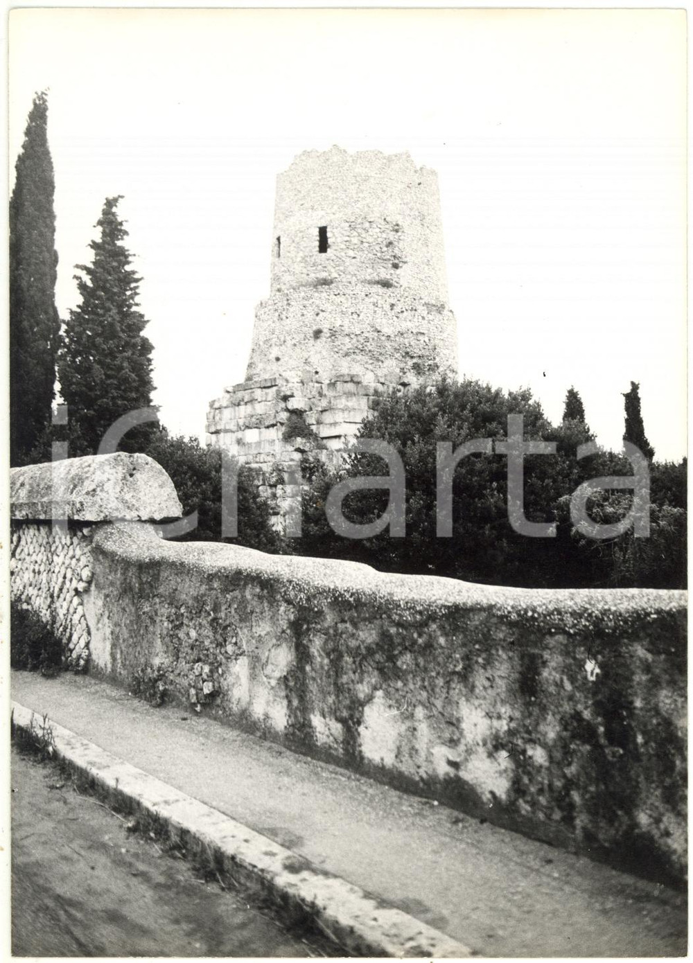 Fotografia d epoca originale 1976 FORMIA LT Veduta della tomba di Cicerone Fotografia 13x18 cm 1