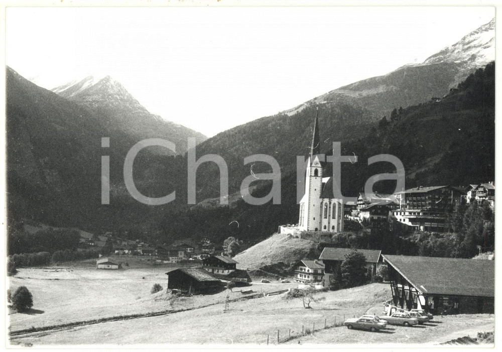 Fotografia d epoca originale 1979 HEILIGENBLUT Veduta panoramica con la chiesa di San Vincenzo Foto 1