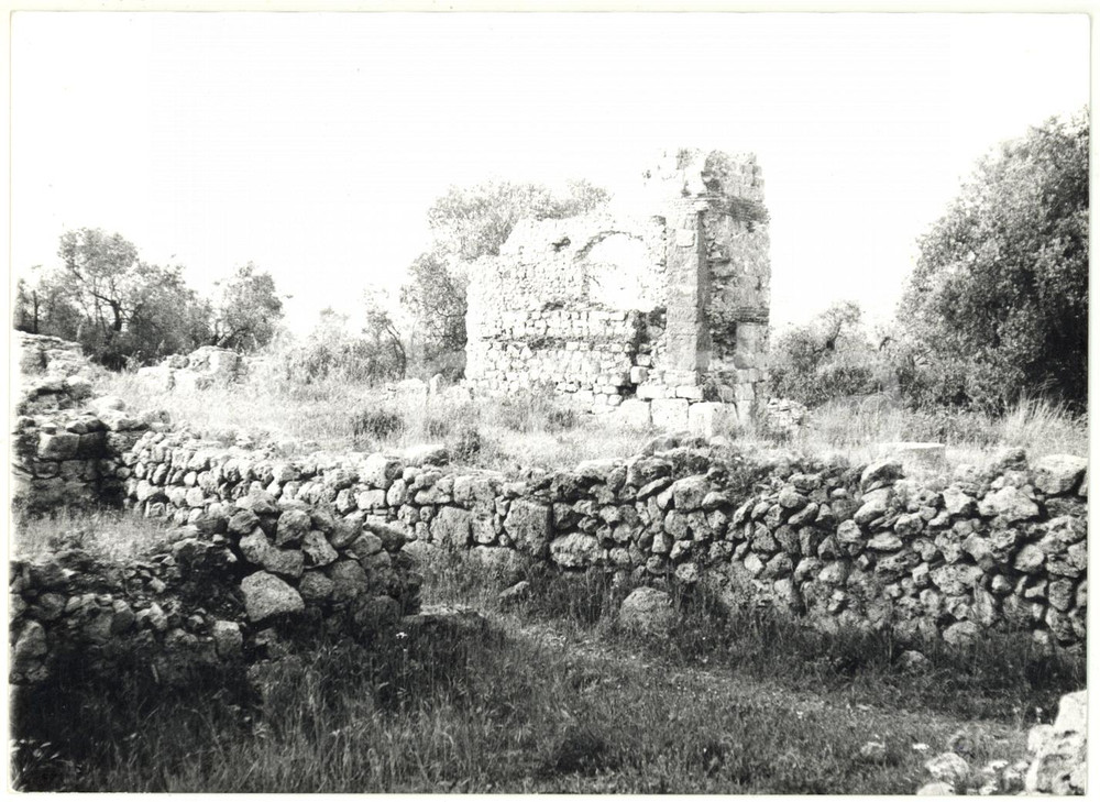 Fotografia d epoca originale 1979 COSA GR Scavi archeologici  Veduta sui resti della basilica Foto 18x13 1