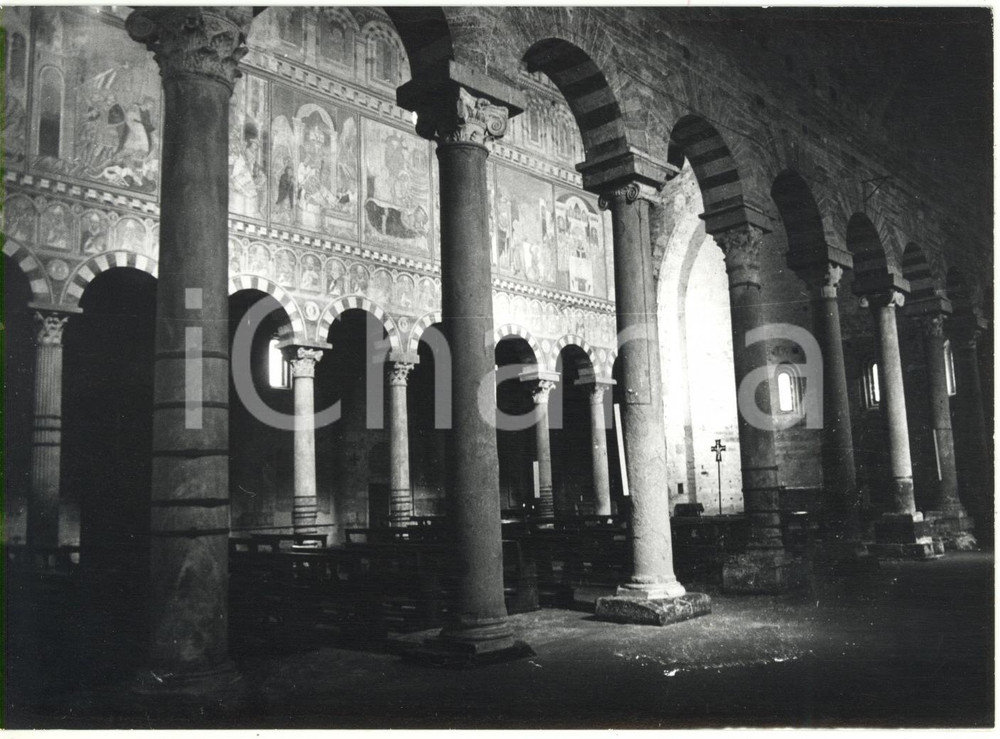 Fotografia d epoca originale 1981 BASILICA DI SAN PIERO A GRADO Scorcio delle navate Foto18x13 cm 1