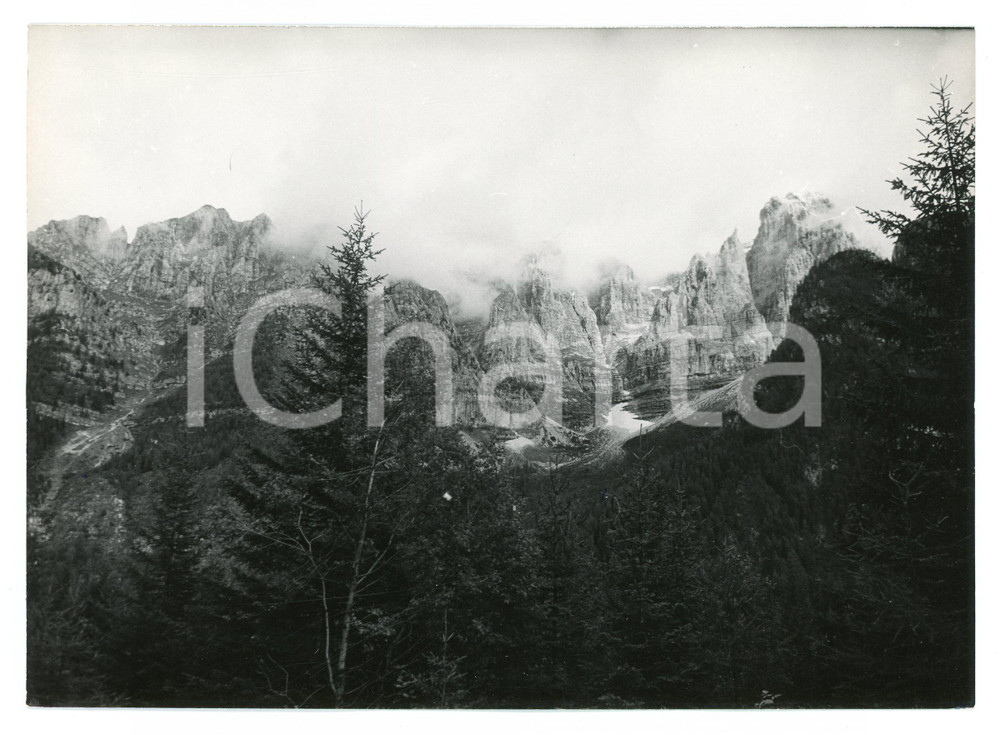 Fotografia d epoca originale 1979 VAL MELEDRIO  SASSO ROSSO Rupi precipiti del MondifrÃ   Foto 17x13 cm 1