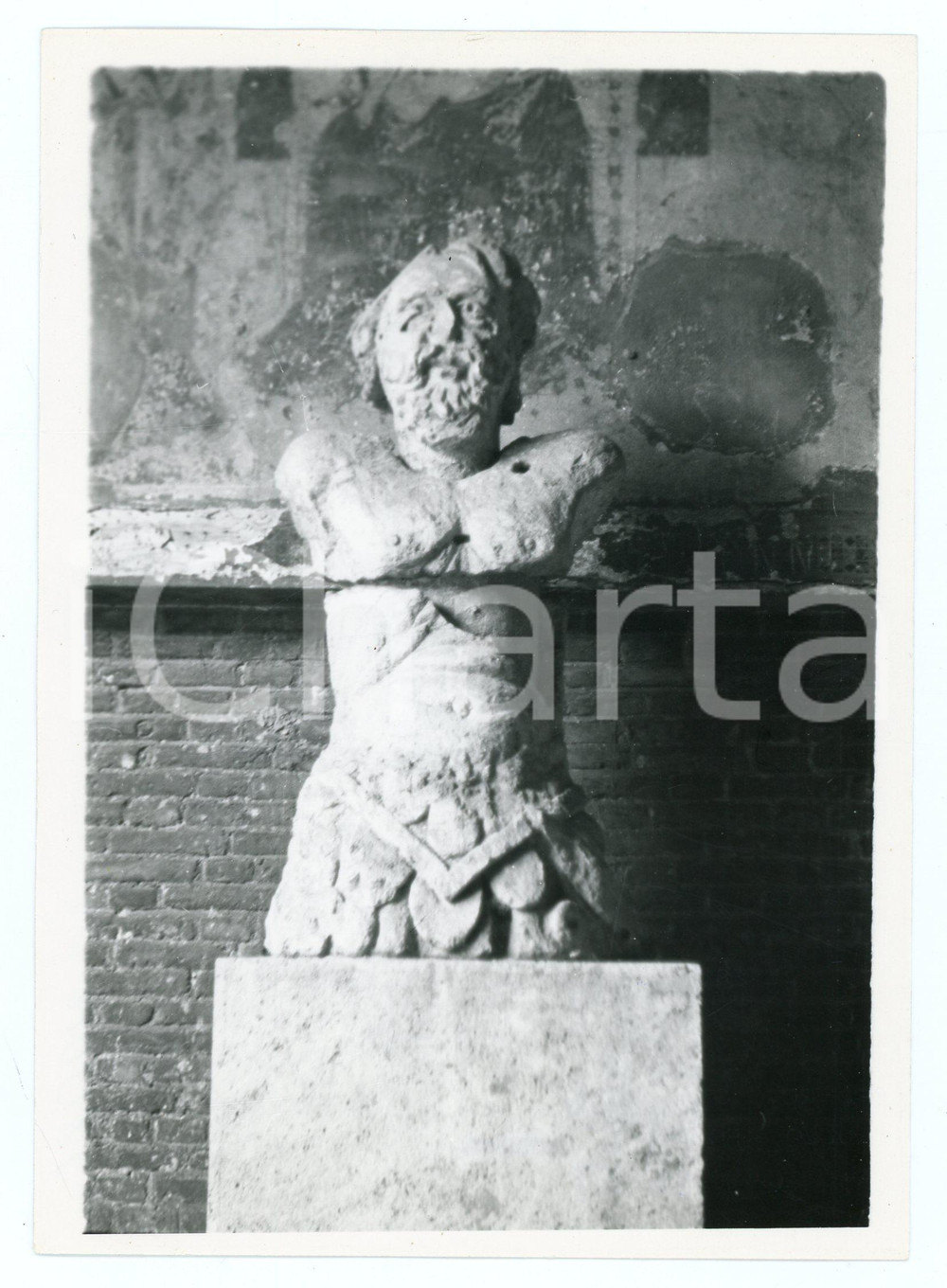 Documento originale, autentico 1968 SIENA Resti scultorei di epoca romana  Foto 13x18 cm 1