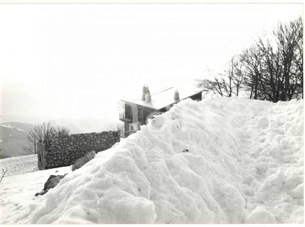 Fotografia d epoca originale 1977 MONTE TERMINILLO RI Veduta panoramica con la neve Fotografia 18x13 cm 1