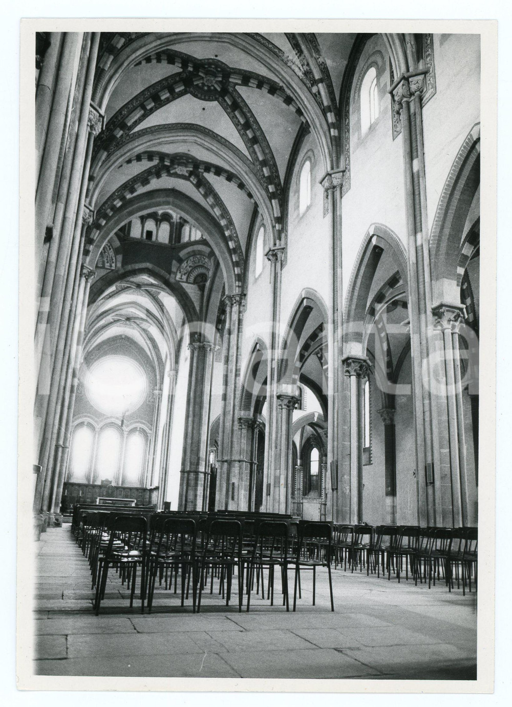 Fotografia d epoca originale 1972 VERCELLI Interni della Basilica di Sant Andrea  Foto 13x17 cm 1