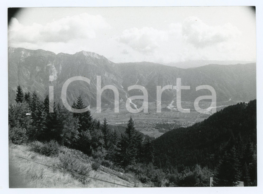 Fotografia d epoca originale 1982 TRENTINO ALTO ADIGE Panorama tra Levico e Vetriolo  Foto 17x13 cm 1 1