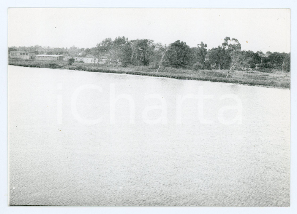 Fotografia d epoca originale 1980 SABAUDIA Panorama con Lago di Paola  Foto 17x13 cm 1