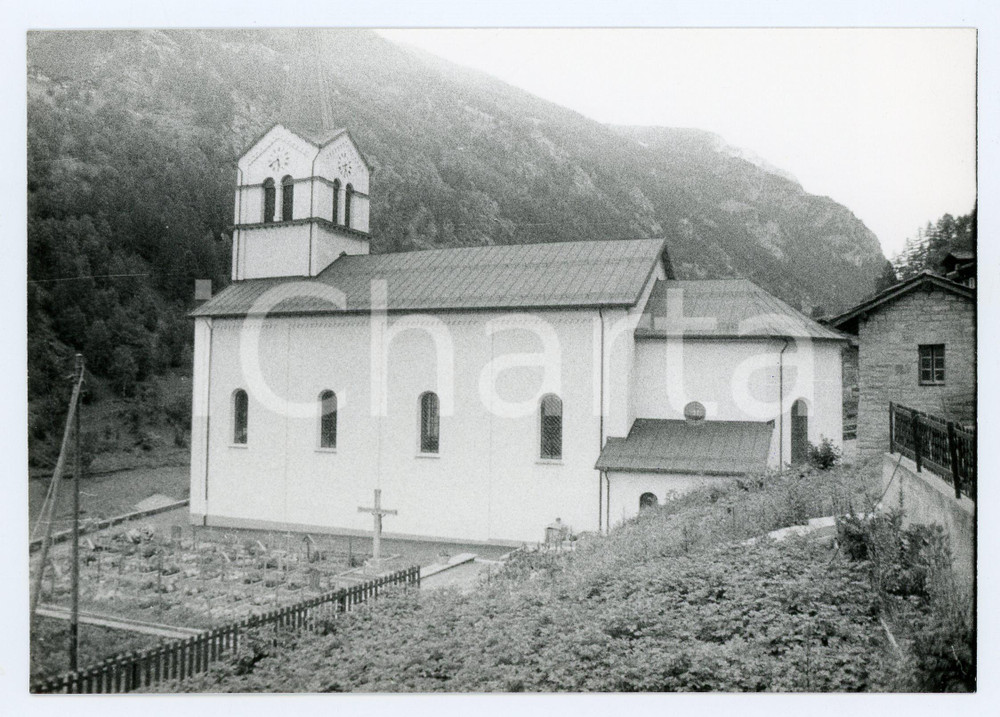 Fotografia d epoca originale 1980 EISTEN SVIZZERA Panorama con chiesa  Foto 17x13 cm 1