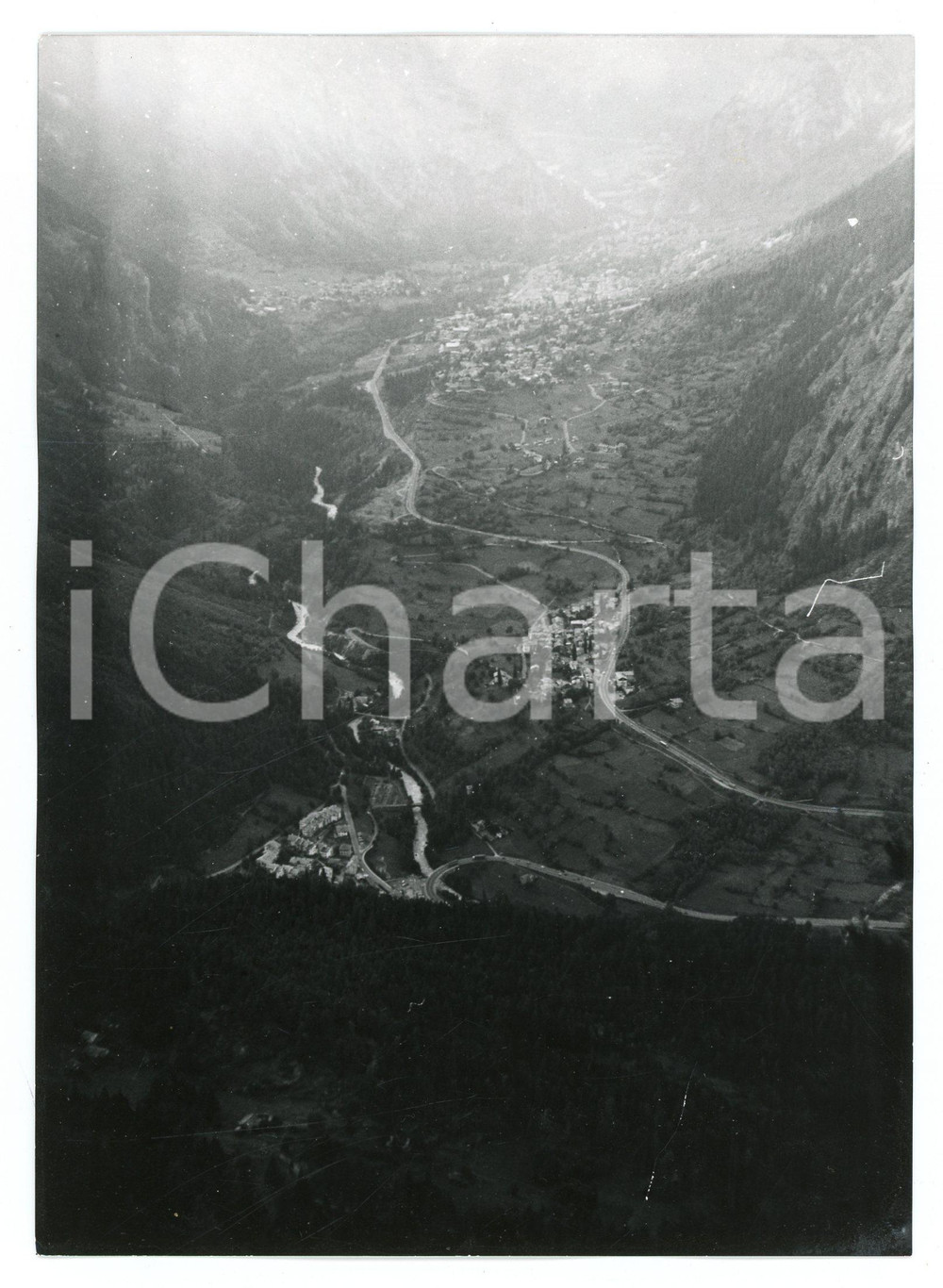 Fotografia d epoca originale 1976 MORGEX AO Panorama dal Belvedere d Arpy  Foto 13x17 cm 1 1