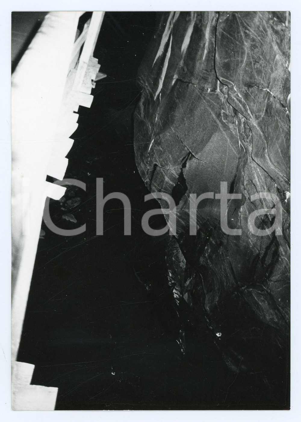Fotografia d epoca originale 1976 VALTOURNENCHE Gouffre des Busserailles  Foto 13x17 cm 1