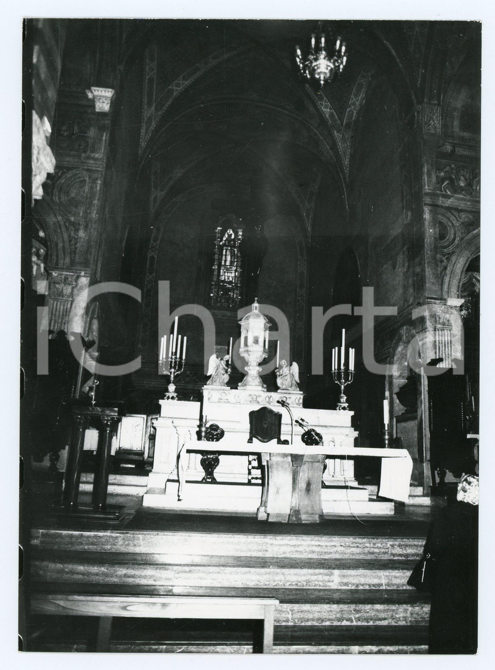 Fotografia d epoca originale 1979 SAN GIMIGNANO Altare della Collegiata di Santa Maria Assunta  Foto 13x17 1