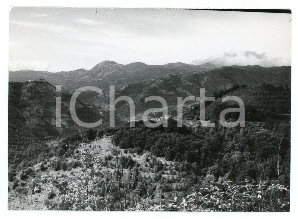 Fotografia d epoca originale 1974 BARGA Frazione CASTELVECCHIO PASCOLI Panorama  Foto 17x13 cm 1